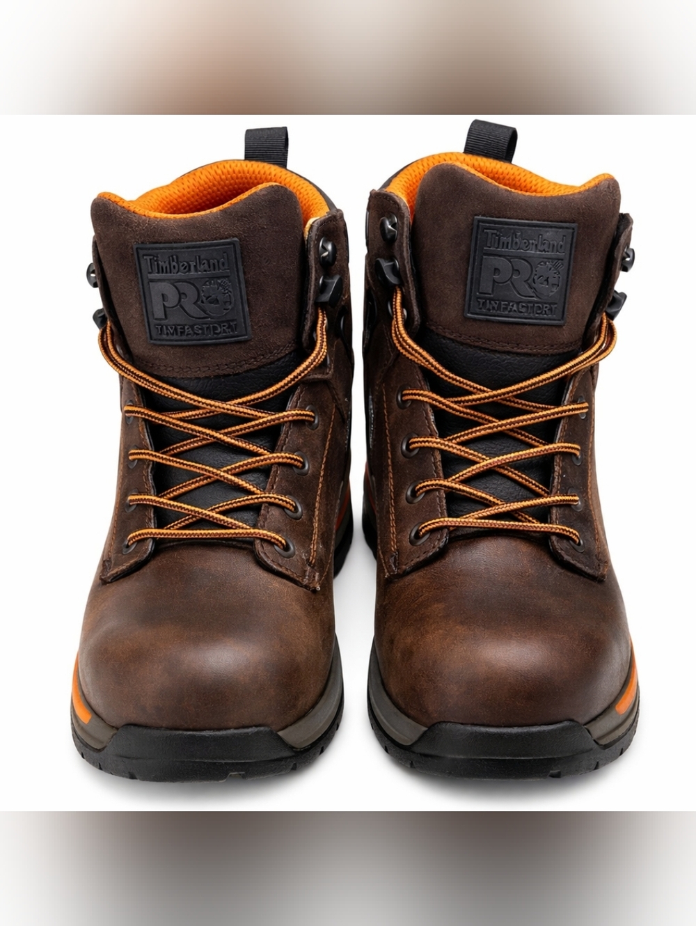 Timberland PRO Steel Toe Work Boots 10.5M | AntiFatigue Waterproof Brown Leather